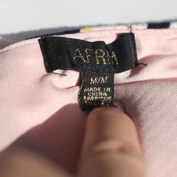 AFRM Retro Bodysuit, Stripes, Medium - Picture 6 of 6